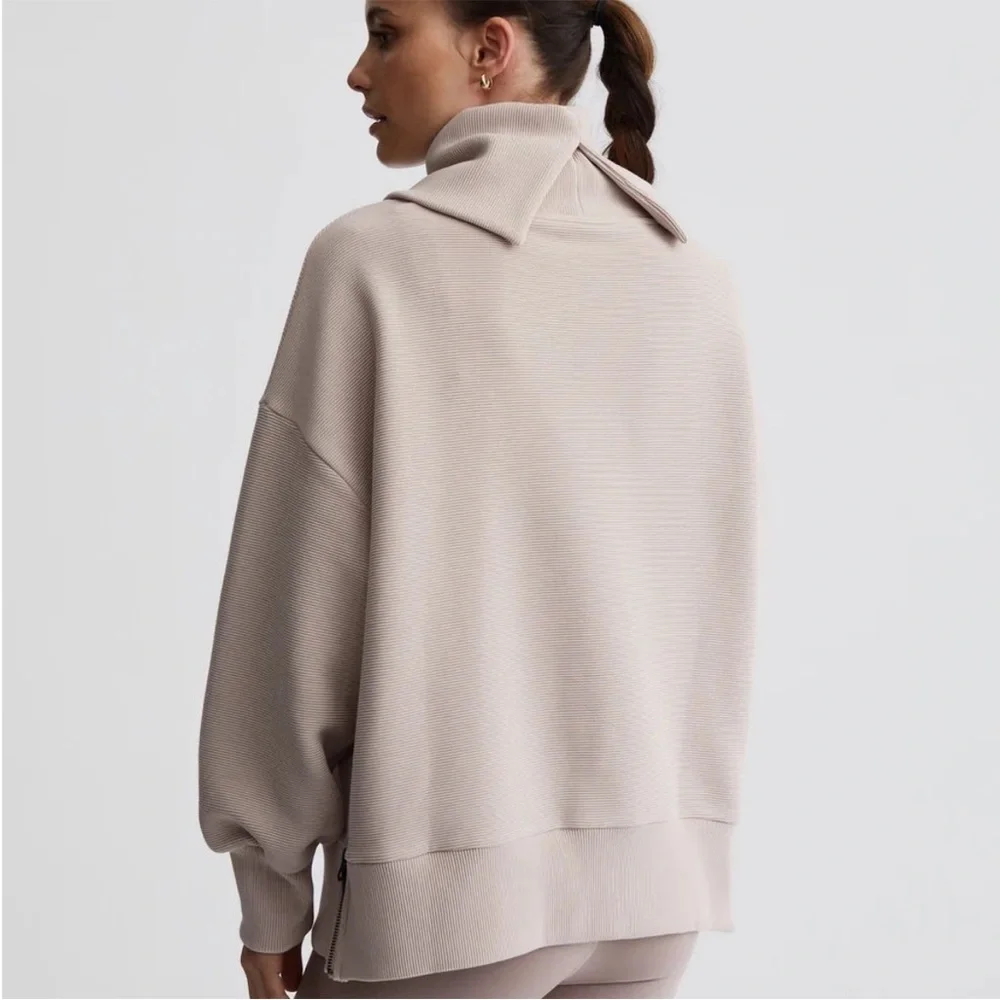 Varley Milton Sweat Pullover in Ottoman Rib - Picture 2 of 16